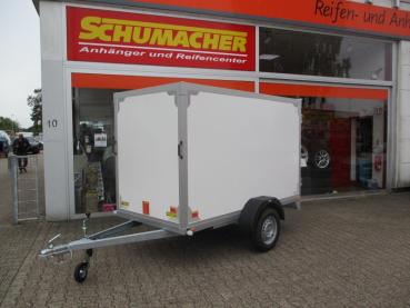 Kofferanhänger 750kg 252x128x150cm 100km/h Bescheinigung, Stützrad,