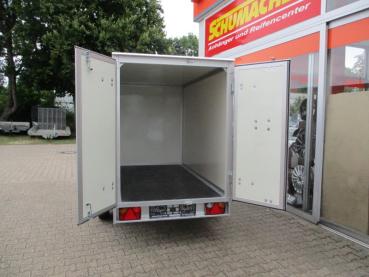 Kofferanhänger 750kg 252x128x150cm 100km/h Bescheinigung, Stützrad,