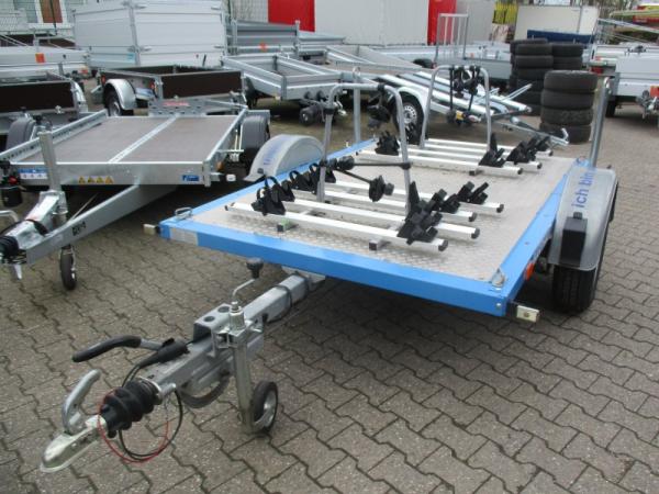 Fahrradtransport Anhänger Mieten bis 8 Fahrräder auch E-Bike 1350 kg ca. 251x126 ab .- 35 -